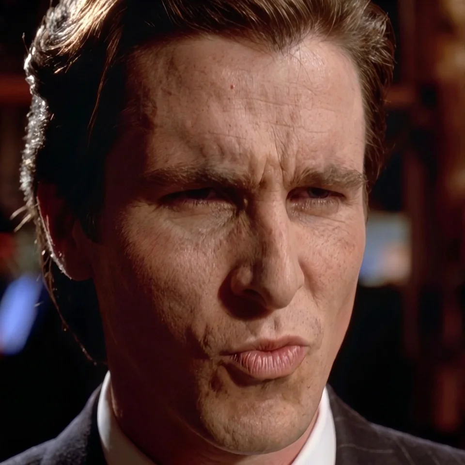 Psycho purses his lips in approval.